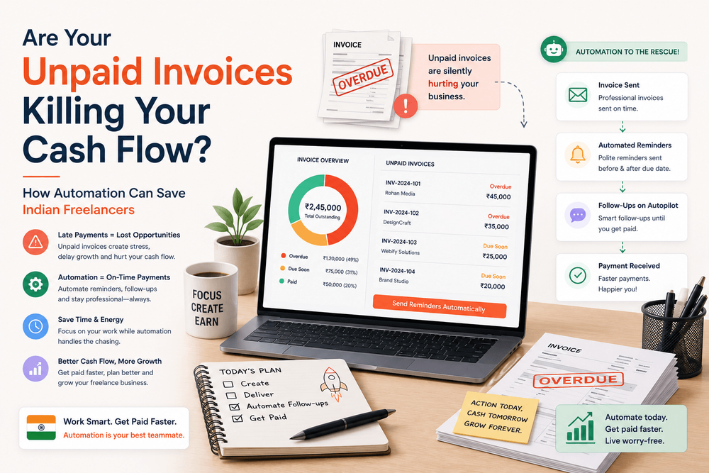 Are Your Unpaid Invoices Killing Your Cash Flow? How Automation Can Save Indian Freelancers